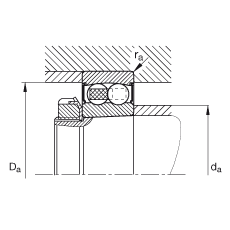 ���{(di��o)�����S�� 2206-K-2RS-TVH-C3, ����(j��) DIN 630 ��(bi��o)��(zh��n)����Ҫ�ߴ�, �F�����F�� 1:12���ɂ�(c��)���ܷ�